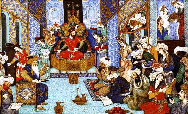 mahmud in his court