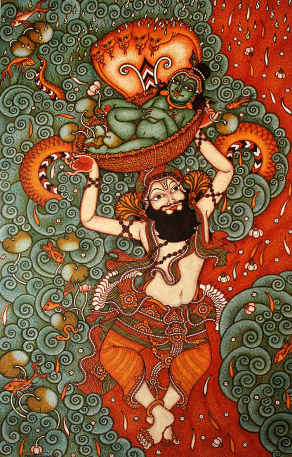 Depiction of Krsna in the Kerala style
