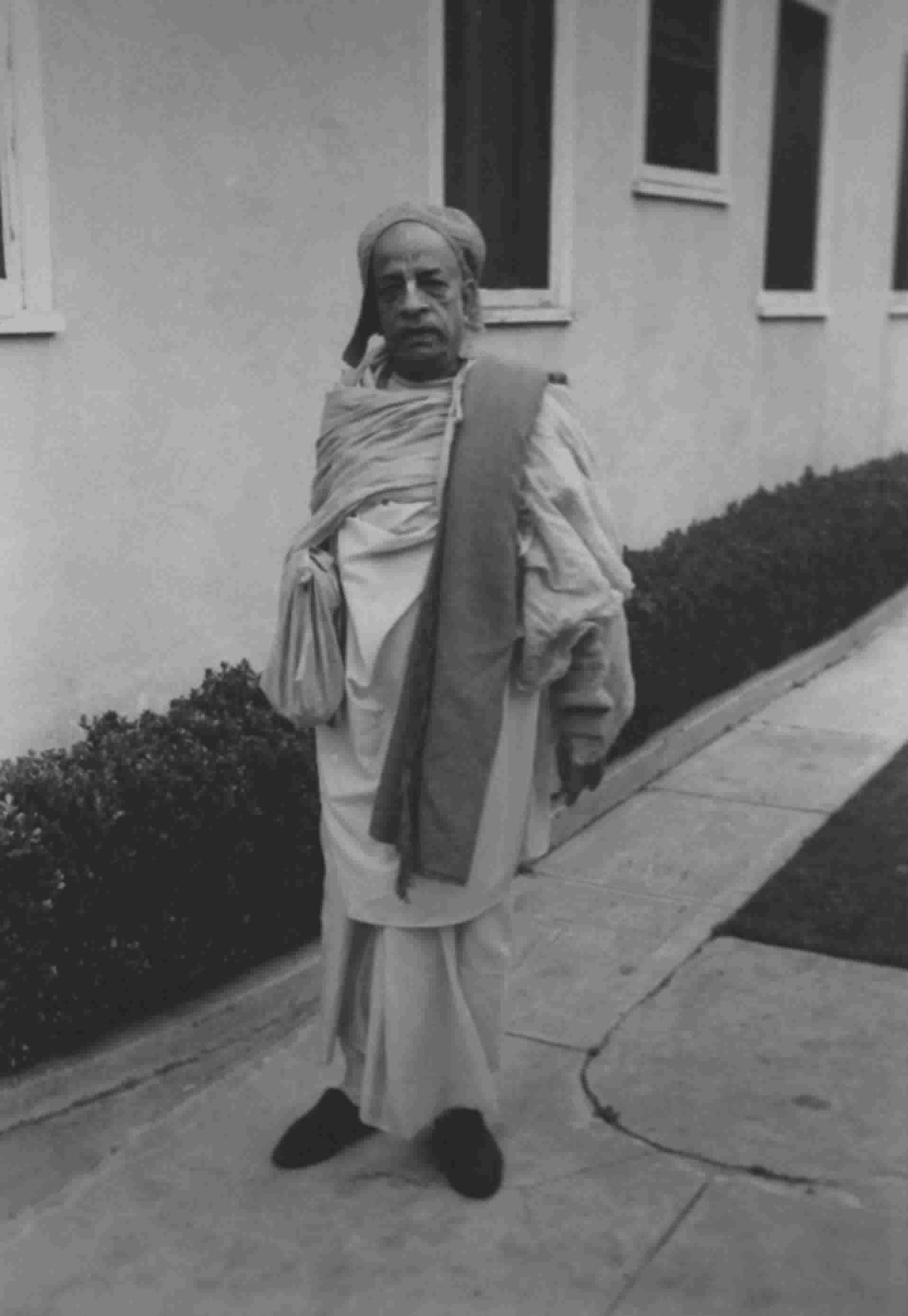 Early days wearing his "Prabhupada" hat.