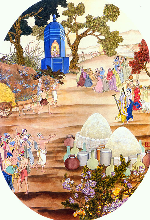 Krsna and Balarama at festival