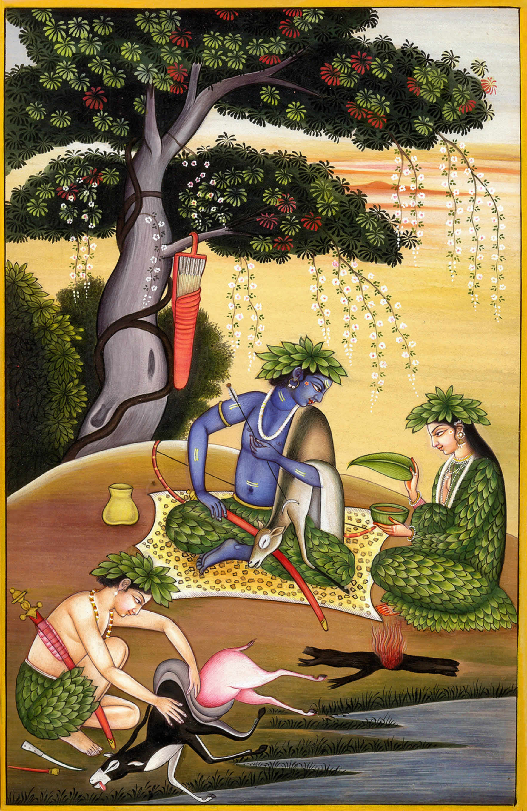 scene from the Aranya khanda of Sri Valmiki Ramayan