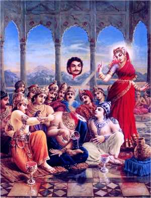 Mohini decapitates Rahu